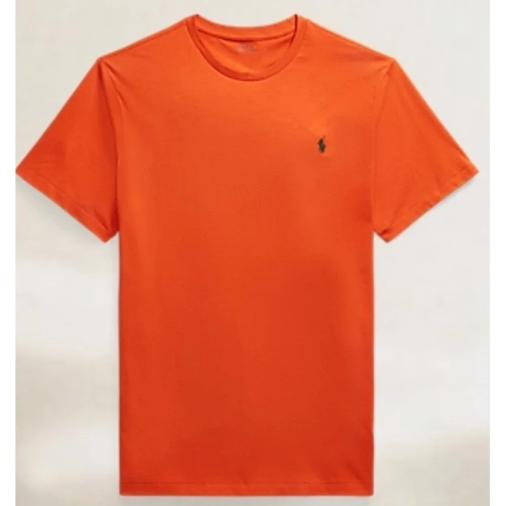 Polo Ralph Lauren Classic Fit Short Sleeve Orange Tee w/ Green Pony 3XLT NWT